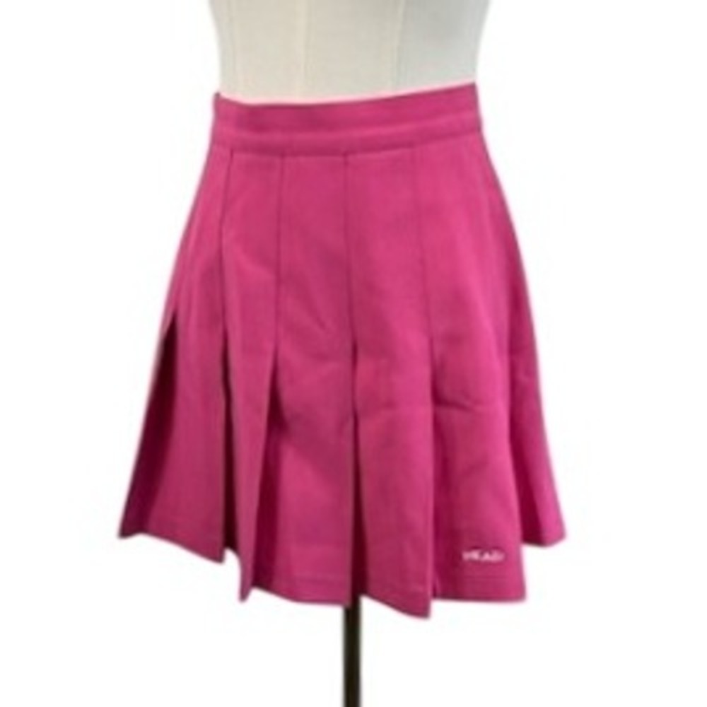 Vintage HEAD Pleated Tennis Skirt Women's Size 14 Hot Pink Sportswear Activewear